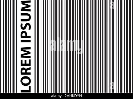 bar code, vector graphic design element Stock Vector
