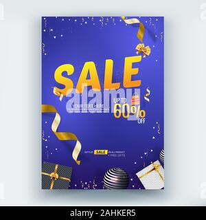 Sale Brochure/Flyer/Poster Vector Template Design Stock Vector