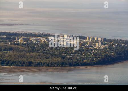 Aerial View of UBC in Vancouver Stock Photo