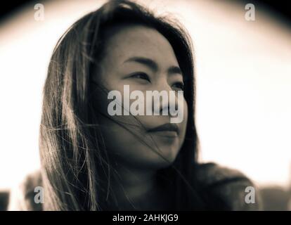 Portrait of a beautiful woman. Stock Photo