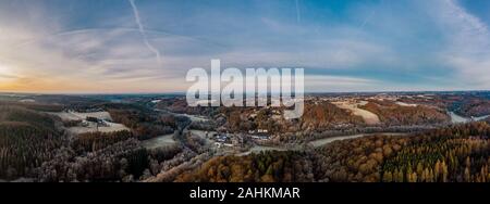 panoramic view of Altenberger Dom, Germany. Altenberg Cathedral. Stock Photo
