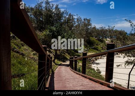 Beach footpath Stock Photo