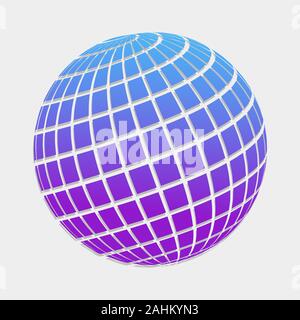 colorful circle square abstract logo vector illustration Stock Vector