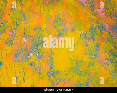 Multicolored image, made with a brush and paints. Stock Photo