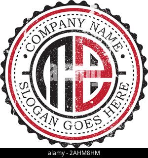 T Z initial logo inspirations,vintage badge logo design, letter logo template Stock Vector