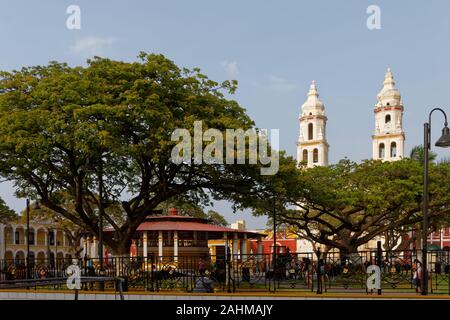 Campeche Cathedraal Stock Photo