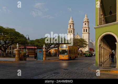 Campeche Cathedraal Stock Photo