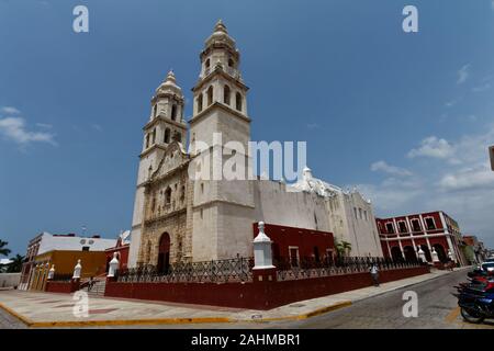 Campeche Cathedraal Stock Photo