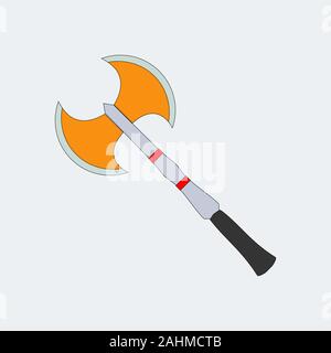 Axes axes flat vector style. Cartoon, cute, flat, color full, editable poster, children book. Stock Vector