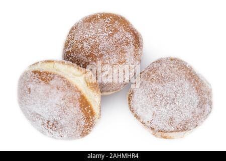 Ground Almonds as detailed close-up shot isolated on white background (selective focus) Stock Photo