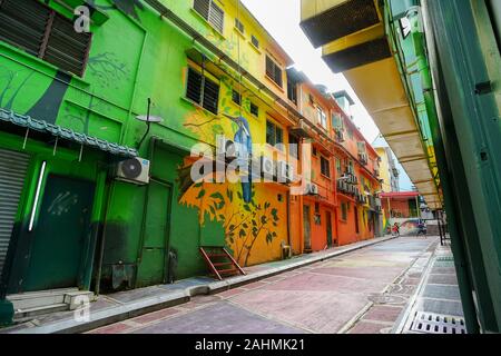 Kuala Lumpur, Malaysia - November 9, 2019: The famous travel destinations street art of Jalan Alor in Kuala Lumpur City, Malaysia. Stock Photo