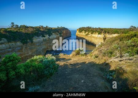 famous loch ard gorge, great ocean road in victoria, australia Stock Photo