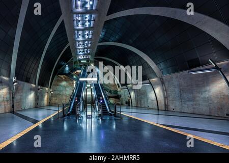 subway station in Cologne, Germany. Stock Photo