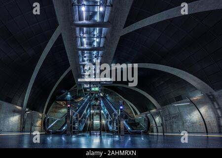 subway station in Cologne, Germany. Stock Photo