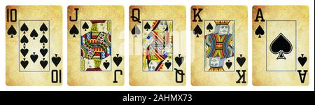 Spade Suit Playing Cards Full Set, Include King Queen Jack And Ace Of Spade  Royalty Free SVG, Cliparts, Vectors, and Stock Illustration. Image 44242849.