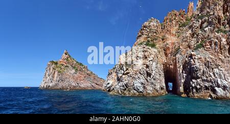 View from Calanche of Piana to Gulf of Porto and Scandola Reserve ...