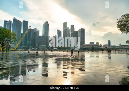 SINGAPORE - CIRCA APRIL, 2019: Singapore urban landscape in the daytime. Stock Photo