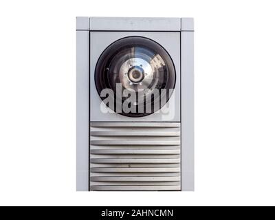 CCTV security camera isolated on white background Stock Photo