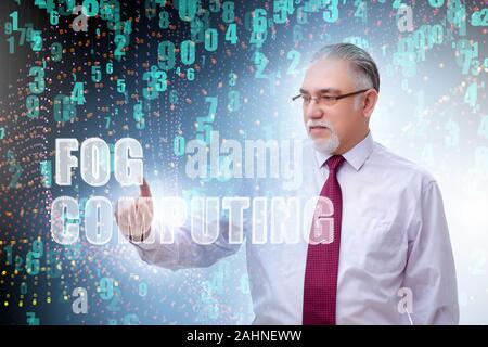 The concept of cloud edge and fog computing Stock Photo