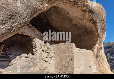 Gila Cliff Dwellings National Monument, Gila National Forest, New Mexico Stock Photo