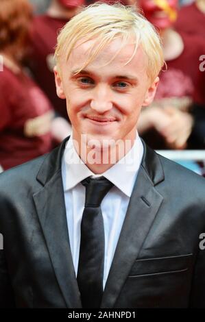 Tom Felton. Premiere of 'Harry Potter and the Half Blood Prince', Odeon and Empire Leicester Square, London. UK Stock Photo