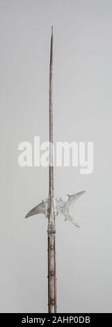 Halberd. 1575. Germany. Steel, iron, and wood (oak) Stock Photo