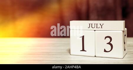 13 july calendar icon hi-res stock photography and images - Alamy