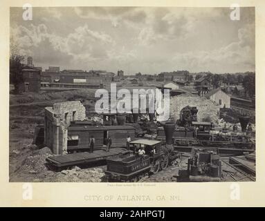 George N. Barnard. City of Atlanta, GA, No. 1. 1866. United States. Albumen print, plate 45 from the album Photographic Views of the Sherman Campaign (1866) Stock Photo