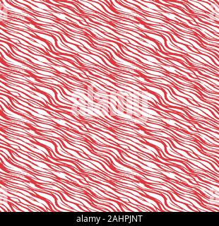 Scratchy wavy hand drawn lines in a seamless repeat pattern background Stock Photo