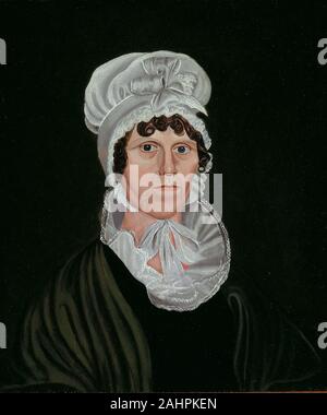 Artist unknown. Woman in Black. 1820–1840. United States. Oil on canvas Stock Photo