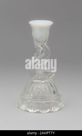 Boston and Sandwich Glass Company (Manufacturer). Candlestick. 1850–1870. United States. Glass Stock Photo