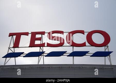 Shopping mall Tesco in Gdynia, Poland. December 15th 2019 © Wojciech Strozyk / Alamy Stock Photo Stock Photo