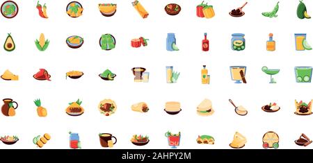bundle mexican traditional set icons vector illustration design Stock Vector