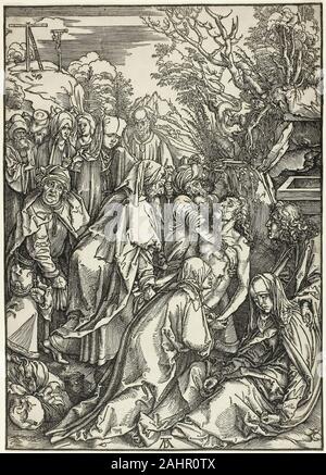 Albrecht Dürer. The Deposition of Christ, from The Large Passion. 1496–1497. Germany. Woodcut in black on ivory laid paper Stock Photo