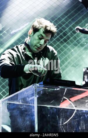 Edinburgh, Scotland, 31st, December,2019.  Superstar DJ and producer, Mark Ronson hosted a massive party to ring in 2020 in Scotland’s capital, marking the first time a DJ has ever headlined Edinburgh’s Hogmanay. Credit: Brian Wilson/Alamy Live News. Stock Photo