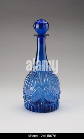 Boston and Sandwich Glass Company (Manufacturer). Decanter. 1830–1839. United States. Glass Stock Photo