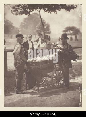 John Thomson (Photographer). Mush-Fakers and Ginger-Beer Makers. 1881. Scotland. Woodburytype, plate 12 in the book Street Incidents (1881) Stock Photo