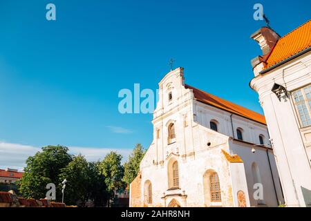 Church of Our Lady of the Assumption in Vilnius, Lithuania Stock Photo
