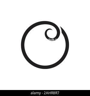 loop spiral swirl circle logo decoration vector Stock Vector