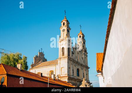Church of Ascension in Vilnius, Lithuania Stock Photo