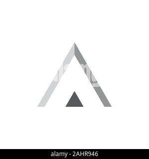 triangle arrow up simple geometric logo vector Stock Vector Image & Art ...