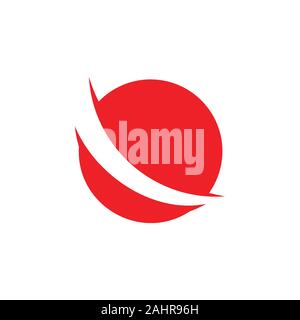 swoosh global earth circle motion logo vector Stock Vector