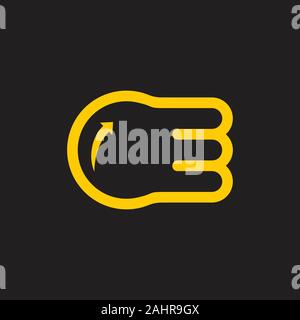 motion abstract object comet rocket symbol logo vector Stock Vector