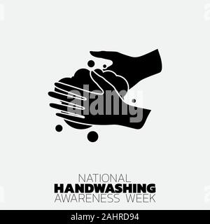 National Handwashing Awareness Week icon logo vector Stock Vector