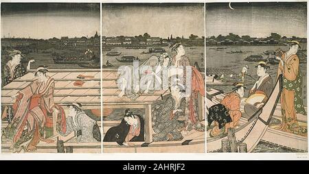 Pleasure-Boating on the Sumida River, 1788/90, Kitagawa Utamaro