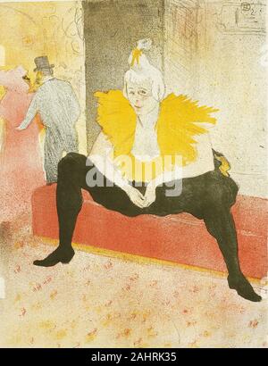 Henri de Toulouse Lautrec. Seated Female Clown Mademoiselle Cha U