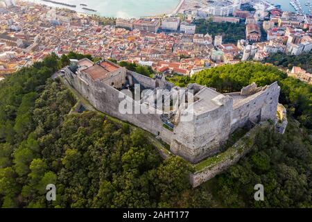 Castel d'Arechi, Salerno, Amalfi Coast, Campania, Italy Stock Photo