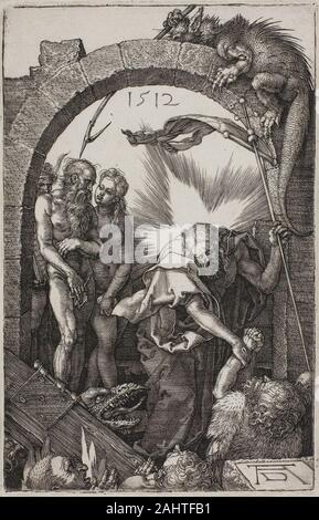 Albrecht Dürer. Harrowing of Hell; Christ in Limbo, from The Engraved Passion. 1512. Germany. Engraving in black on ivory laid paper Stock Photo