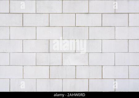White Block limestone exterior building wall Background Stock Photo