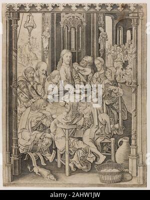 Master I A M Of Zwolle The Last Supper 1470 1495 Netherlands Engraving In Black On Buff Laid Paper The Scintillating Linework And Complex Compositions By The Anonymous Master From Zwolle Helped Elevate The Stature